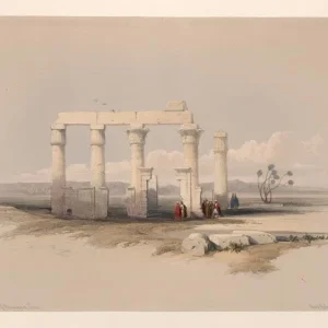 4002468.jpgv1683480201 Art Print : Remains of The Temple of Medamout, at Thebes, 1787 - Vintage Wall Art