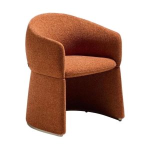 Kave Home Bosca eetkamerstoel chenille Terracotta