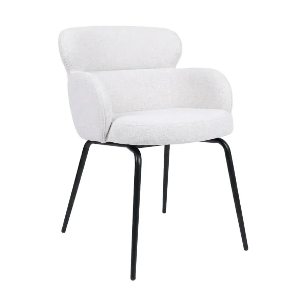 HelloChair HC22 Akin eetkamerstoel Beach Beige vierpoot zwart