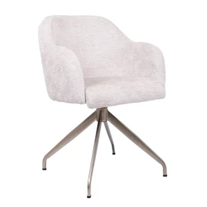 HelloChair HC110 Velde eetkamerstoel spinpoot plat champagne Fusion Shell