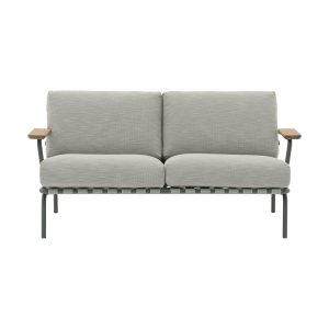 Settle-2-seater-sofa-ribbed-weave-2-dark-green-muuto-hi-res.jpgv1731497627 Muuto Settle 2-zits tuinbank Ribbed Weave 2/Dark Green