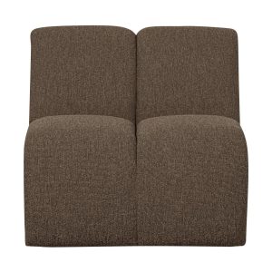 WOOOD Mojo 1-zits bank bouclé Bruin Melange