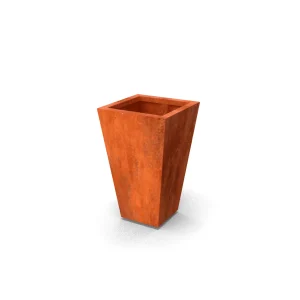 vasob3-plantenbak-50x50x80cm-23kg-cortenstaal-plantenbak-geroba-letterbox-vasob3-311771.pngv1610756745 Conische cortenstalen plantenbak met bodem 50x50x80 cm