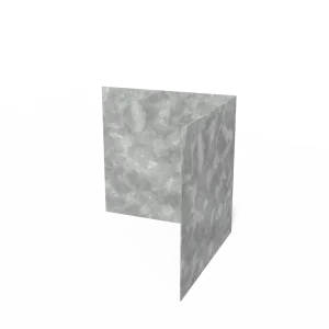 zbRWcnMNODXQdcZGgEB9kRtUxjhJvl93Th05VPuX.pngv1773331899 Kantopsluiting verzinkt staal - rechte rand buitenhoek 300 x 2 x 290 mm